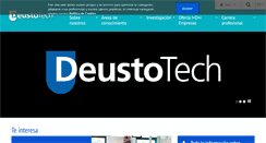 Desktop Screenshot of deustotech.deusto.es