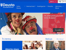 Tablet Screenshot of deusto.es